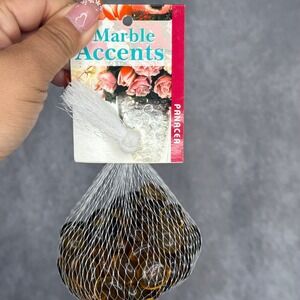 Panacea Marble Accents Amber Gems‎ Glass Vase Fillers Table Decor